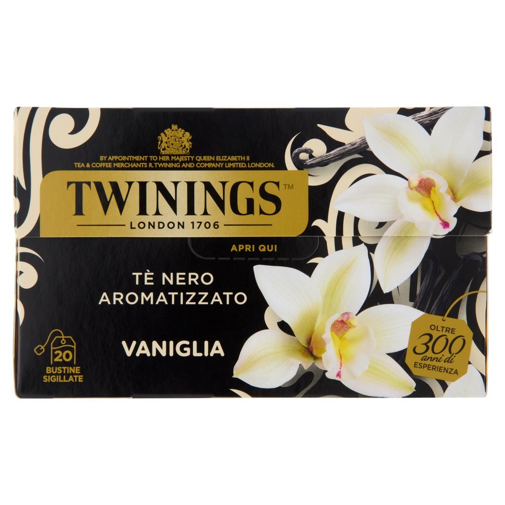 Twinings Vaniglia Tè Nero Aromatizzato 20 Filtri The