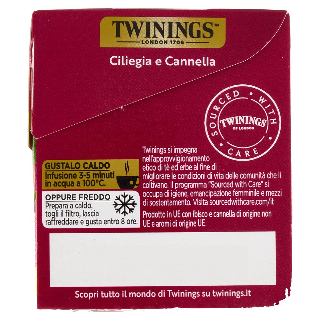 Twinings Ciliegia e Cannella Infuso Sensations 20 Filtri