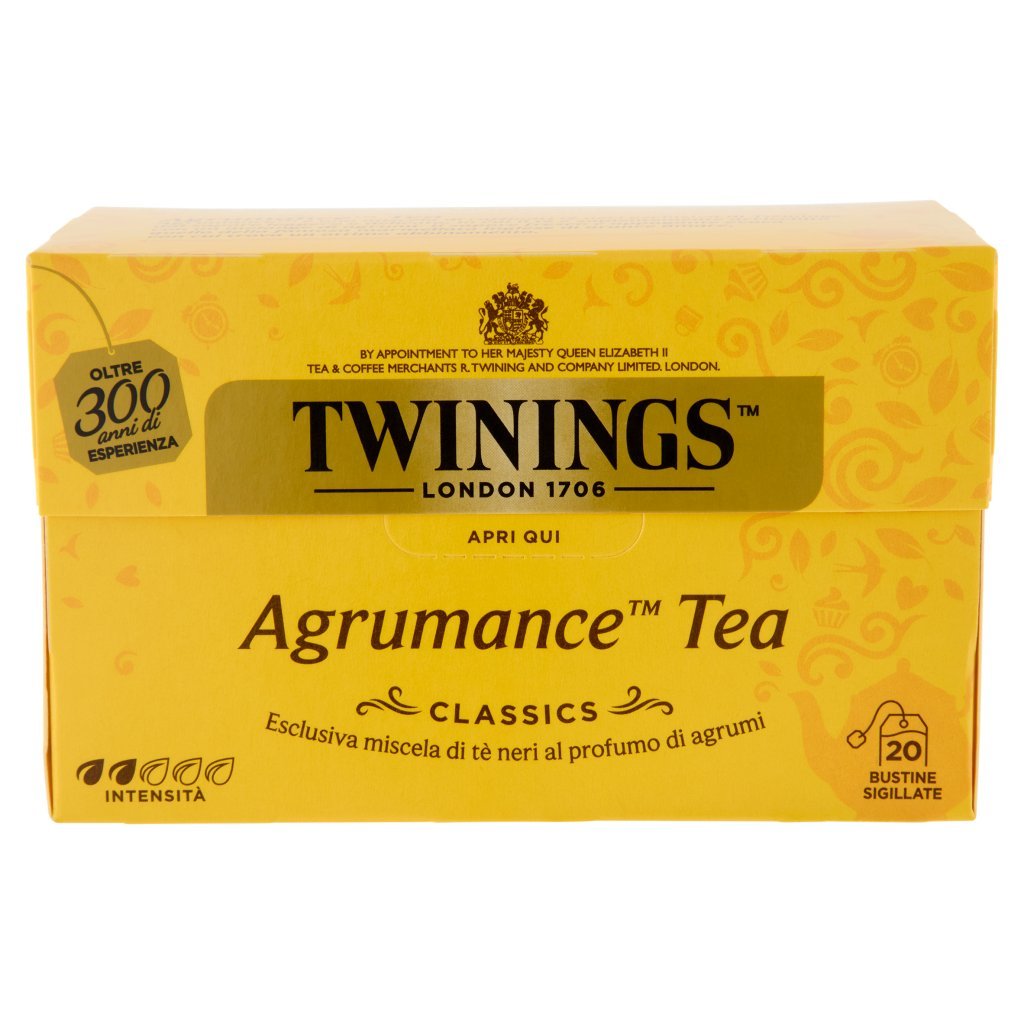 Twinings Agrumance Tea Tè Nero al Profumo di Agrumi 20 Filtri The