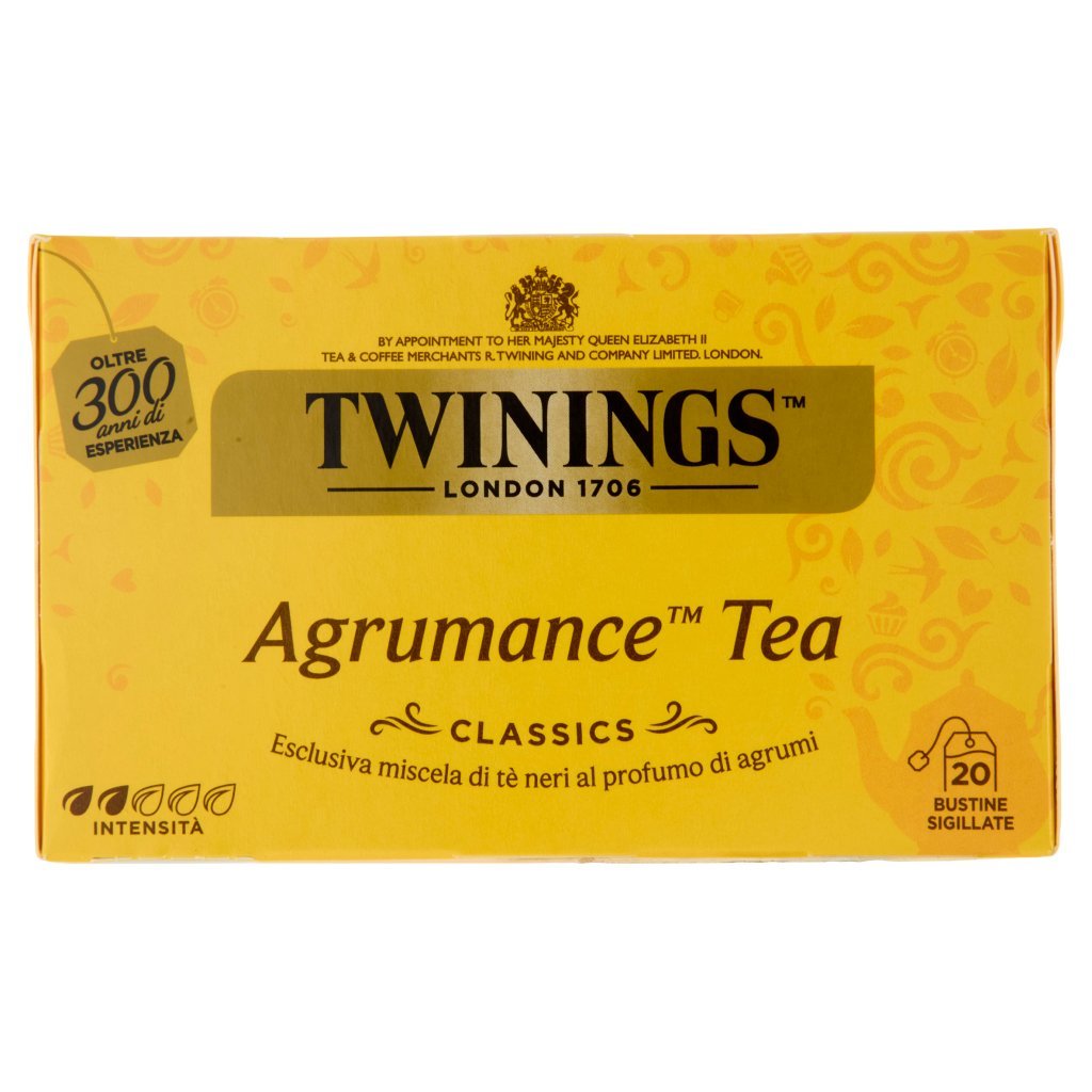 Twinings Agrumance Tea Tè Nero al Profumo di Agrumi 20 Filtri The