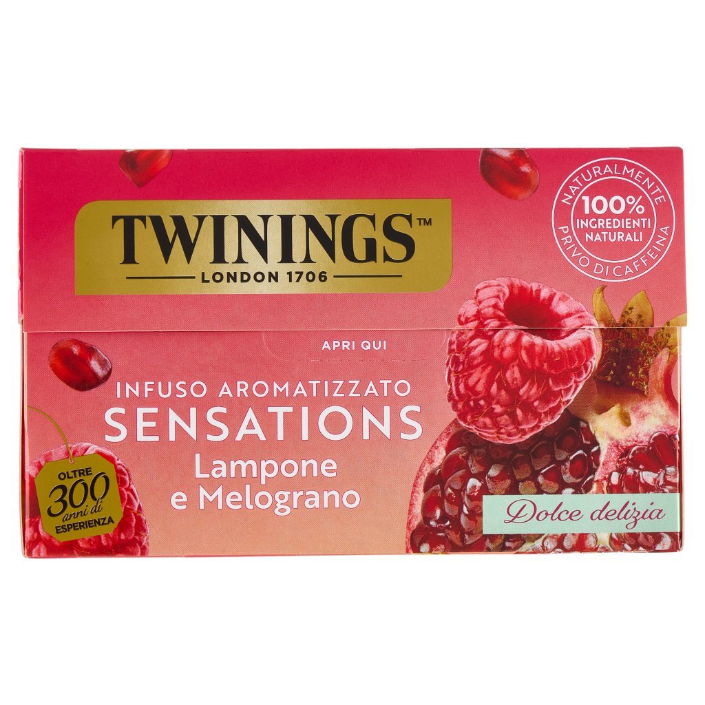 Twinings Lampone e Melograno Infuso Sensations 20 Filtri