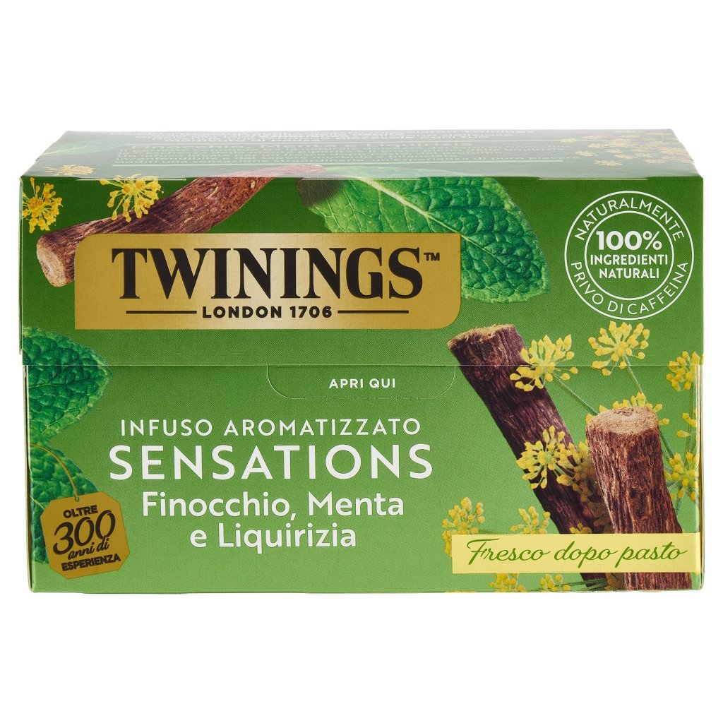 Twinings Finocchio, Menta e Liquirizia Infuso Sensations 20 Filtri