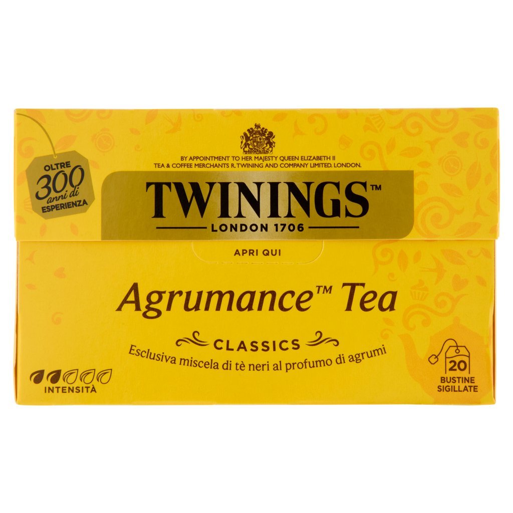 Twinings Agrumance Tea Tè Nero al Profumo di Agrumi 20 Filtri The