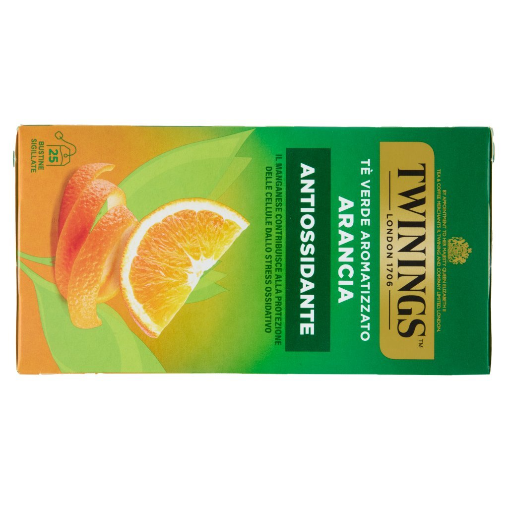 Twinings Arancia Tè Verde Aromatizzato Antiossidante 25 Filtri The