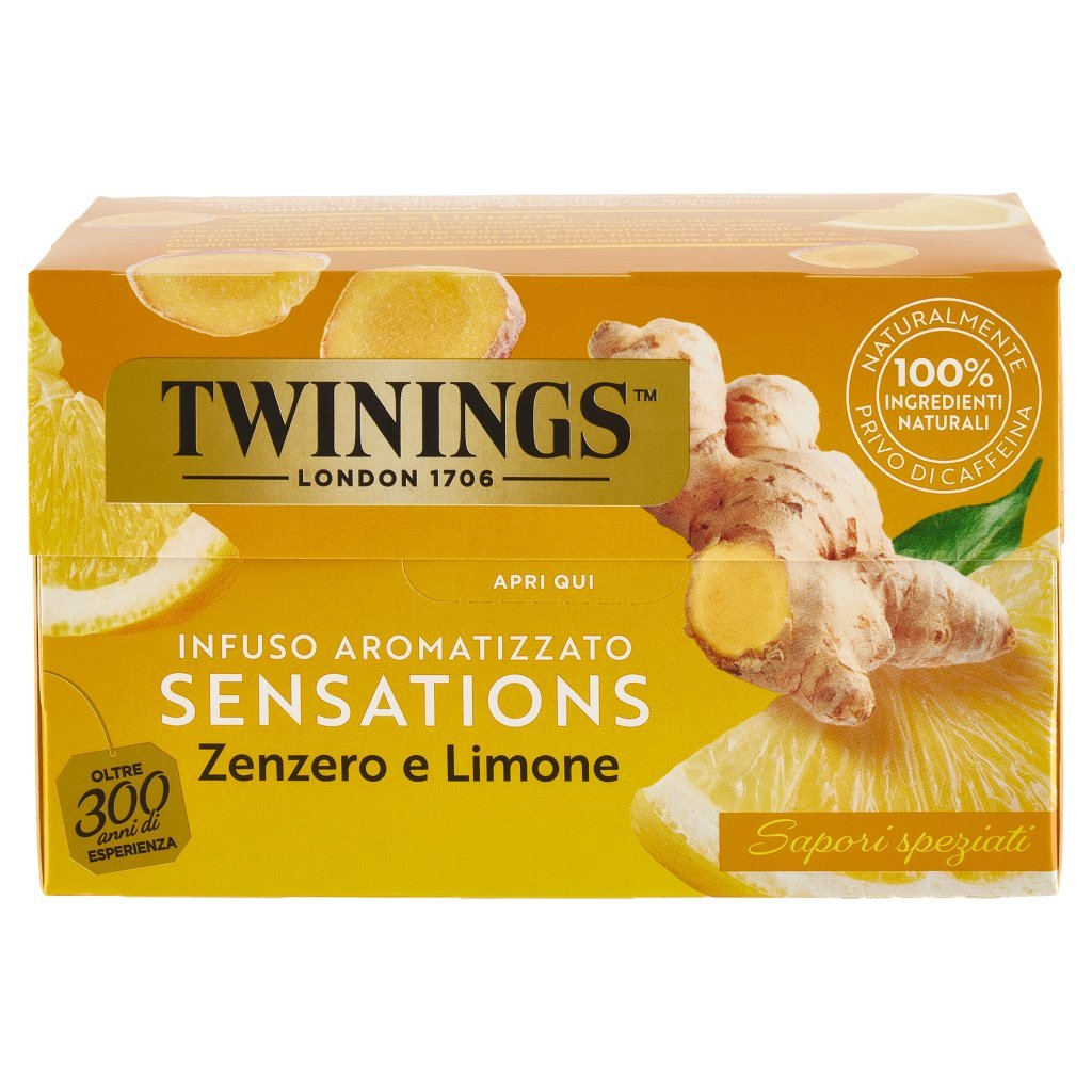 Twinings Zenzero e Limone Infuso Sensations 20 Filtri