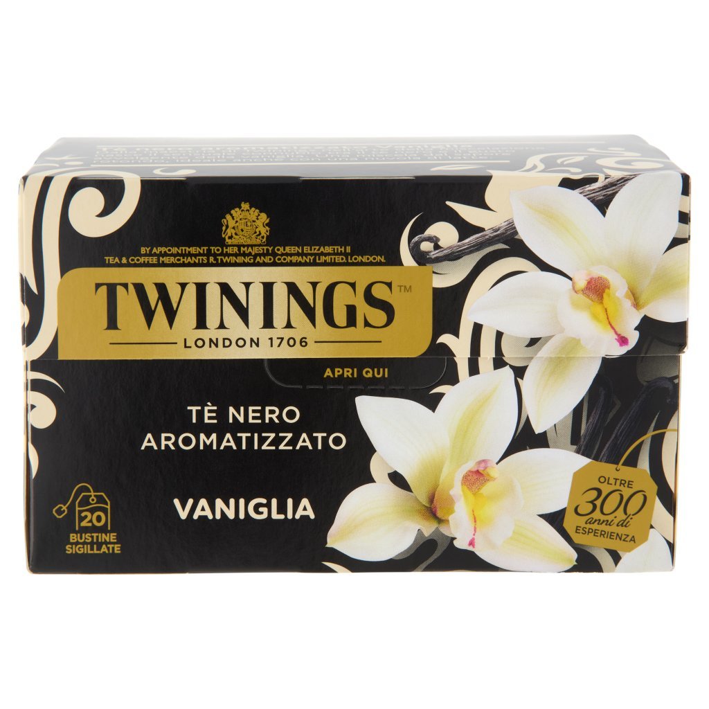 Twinings Vaniglia Tè Nero Aromatizzato 20 Filtri The