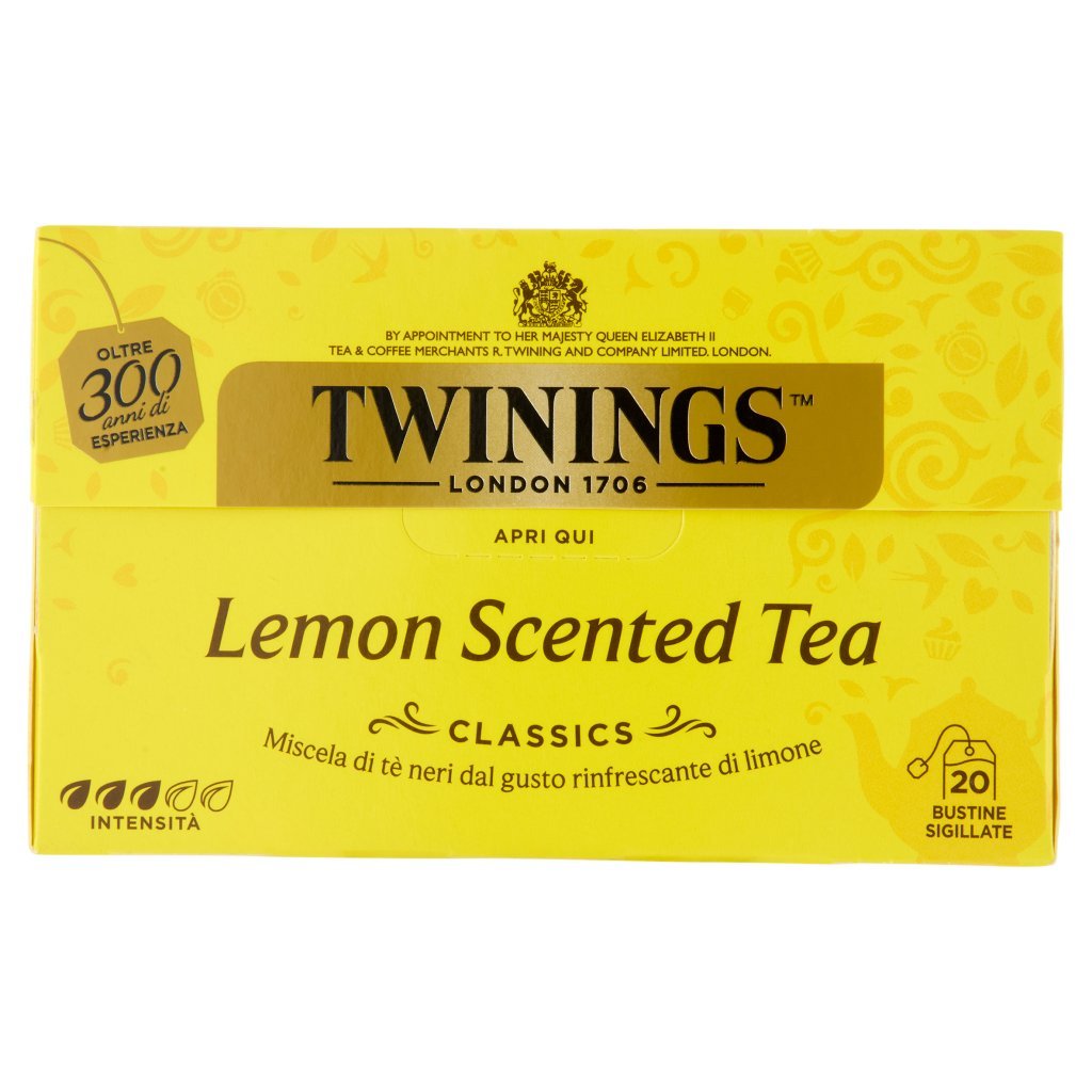 Twinings Lemon Scented Tea Tè Nero 20 Filtri The