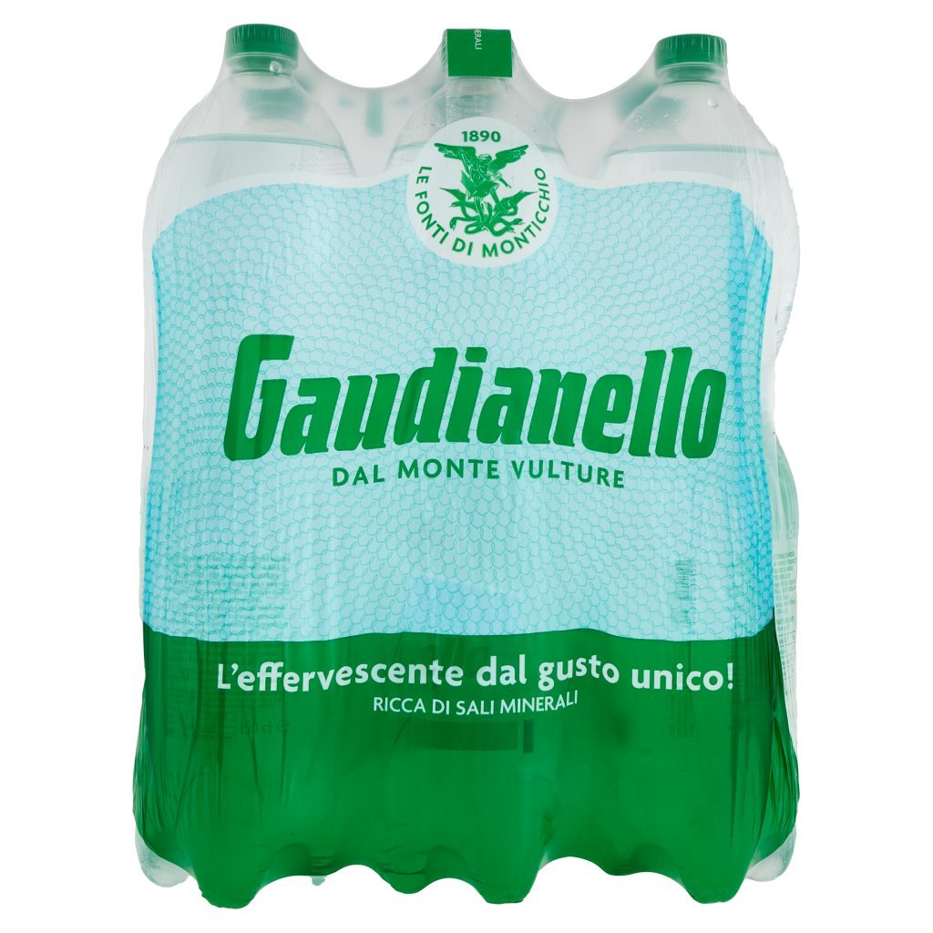 Gaudianello Acqua Minerale Effervescente Naturale dal Monte Vulture 6 x 1,5 Litri