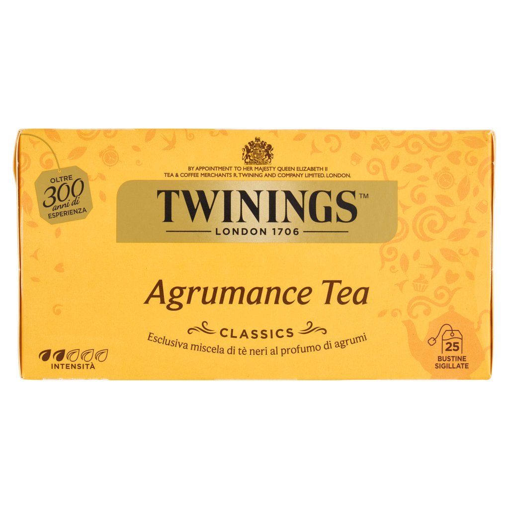 Twinings Agrumance Tea Tè Nero al Profumo di Agrumi 25 Filtri The