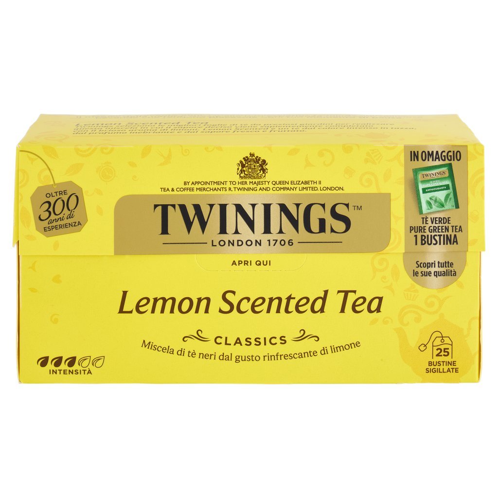 Twinings Lemon Scented Tea Tè Nero 25 Filtri +1 Omaggio The