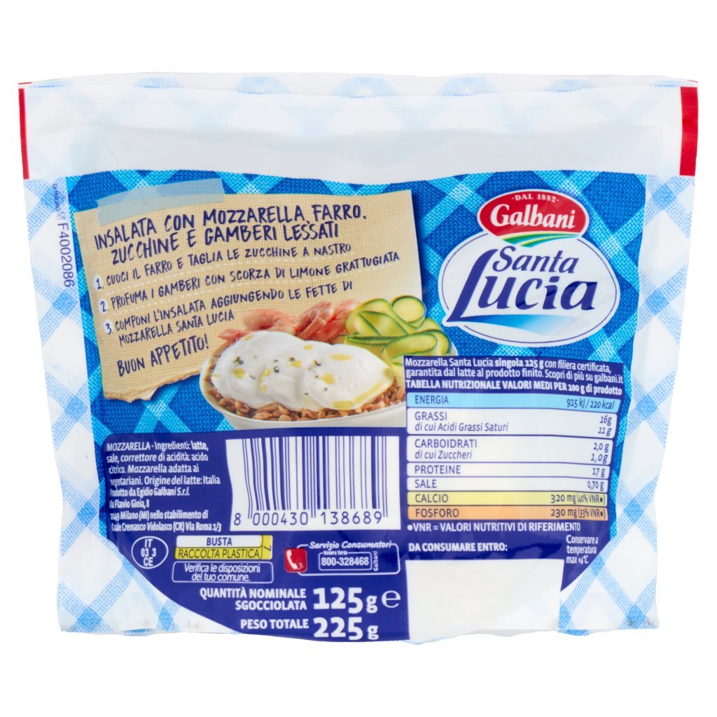 Galbani Santa Lucia Mozzarella 125 g