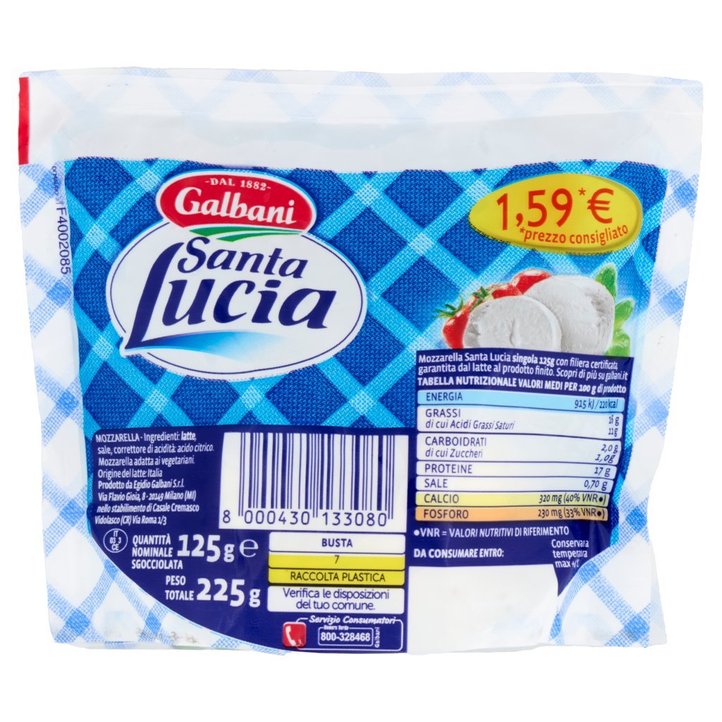 Galbani Santa Lucia Mozzarella 125 g