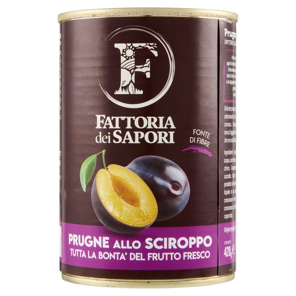 Fattoria dei Sapori Prugne allo Sciroppo