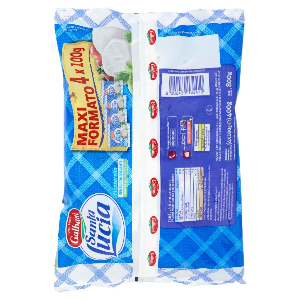 Galbani Santa Lucia Mozzarella 4 x 100 g