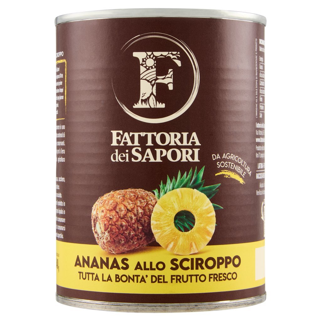 Fattoria dei Sapori Ananas allo Sciroppo