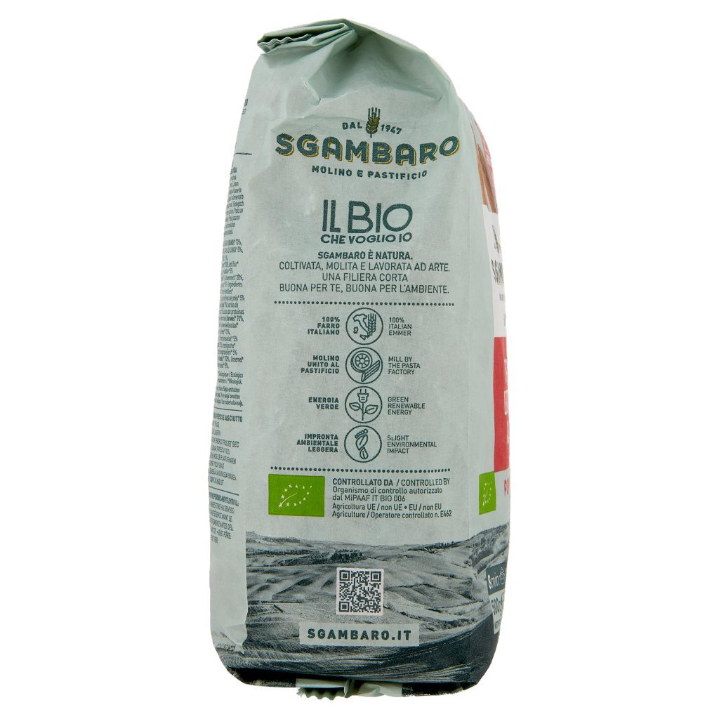 Sgambaro Bio Farro Lenticchie Quinoa Penne Rigate N°91