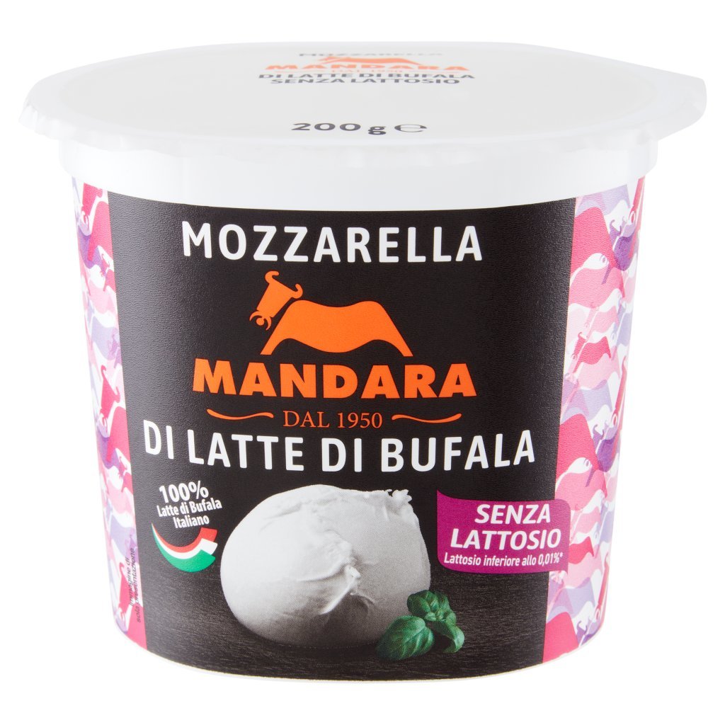 Mandara Mozzarella di Bufala senza Lattosio 200 g