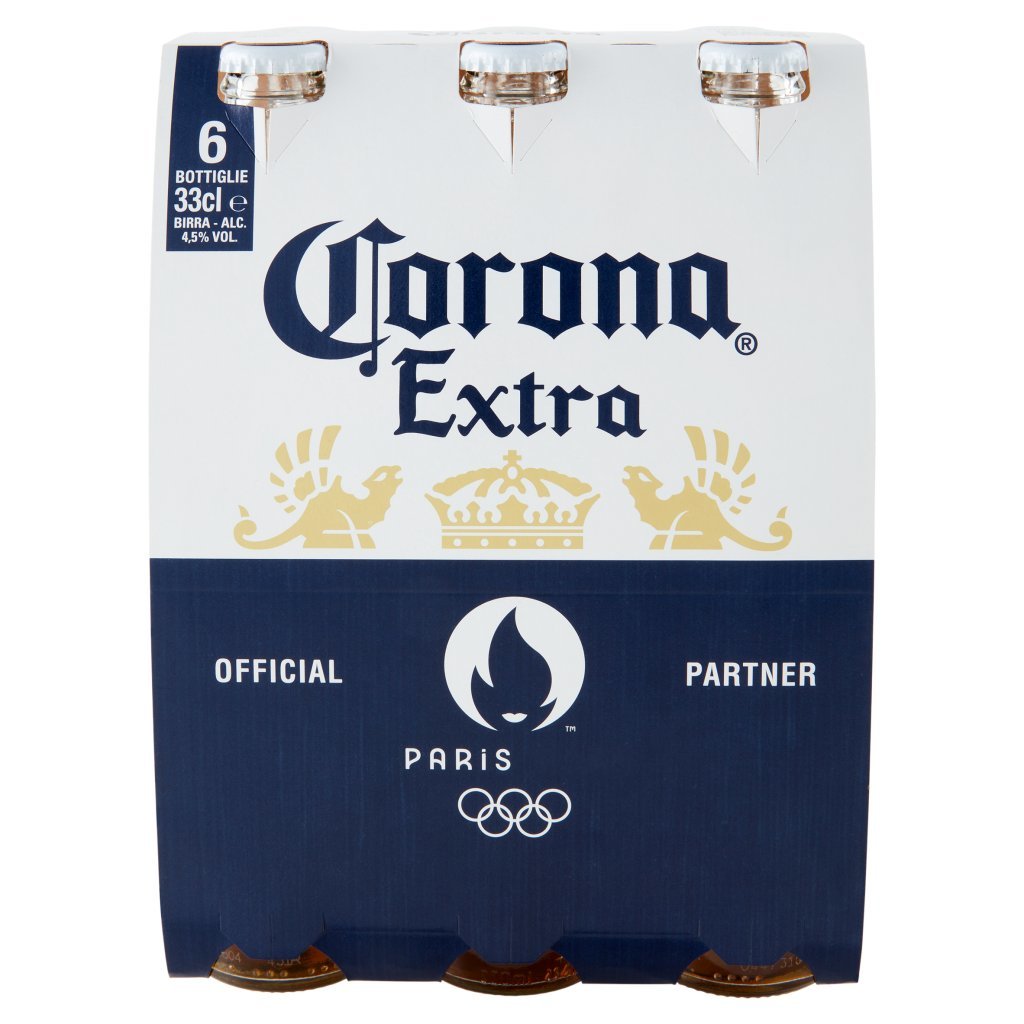 Corona Corona Extra - Birra Lager Messicana Bottiglia - Pacco Olimpiadi 6x33 Cl