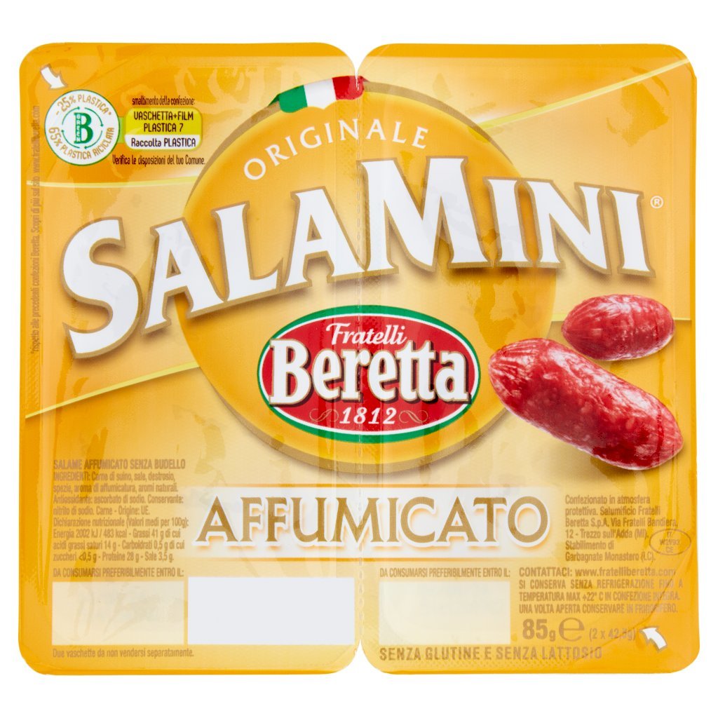 Fratelli Beretta Salamini Affumicato 2 x 42,5 g