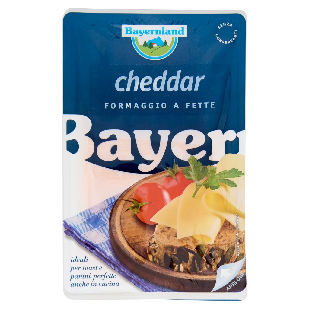 Bayernland Cheddar Formaggio a Fette