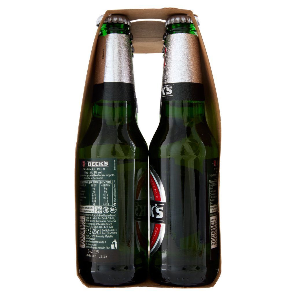 Beck's Beck's Birra Pilsner Tedesca Bottiglia 6x27,5cl