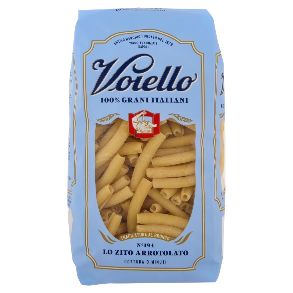 Voiello Pasta lo Zito Arrotolato N°194 Grani 100% Italiani Trafilata Bronzo