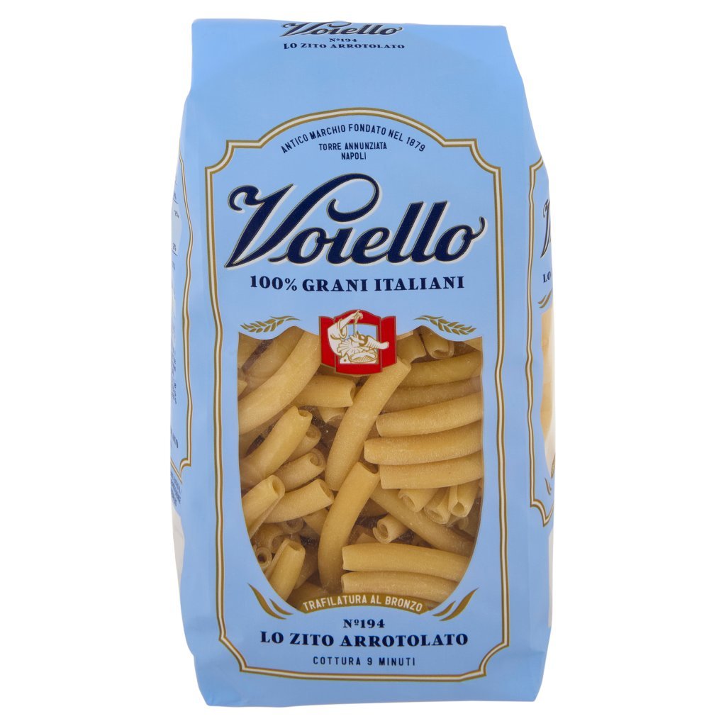 Voiello Pasta lo Zito Arrotolato N°194 Grani 100% Italiani Trafilata Bronzo