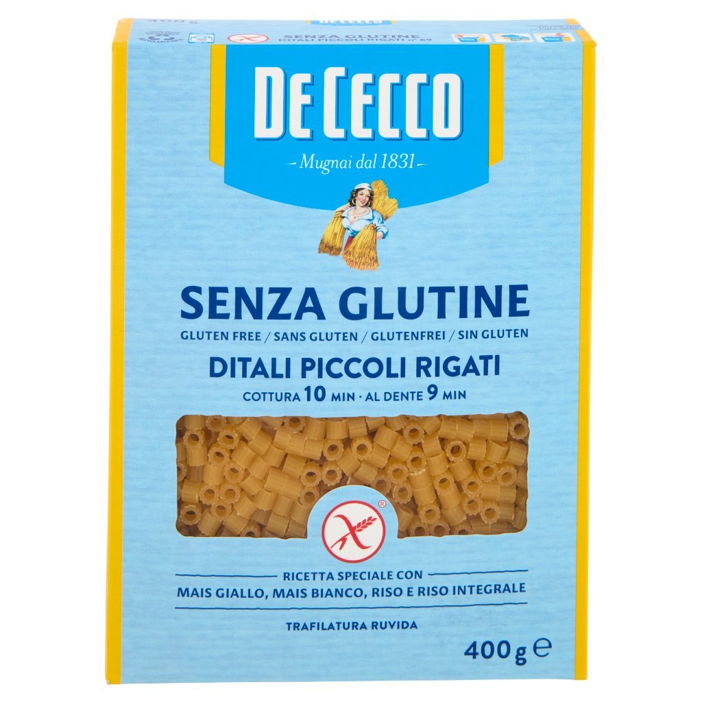 De Cecco Senza Glutine Ditali Piccoli Rigati N°69