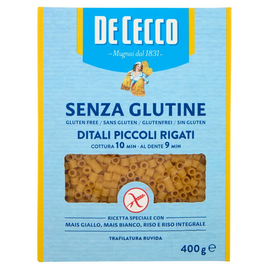 De Cecco Senza Glutine Ditali Piccoli Rigati N°69