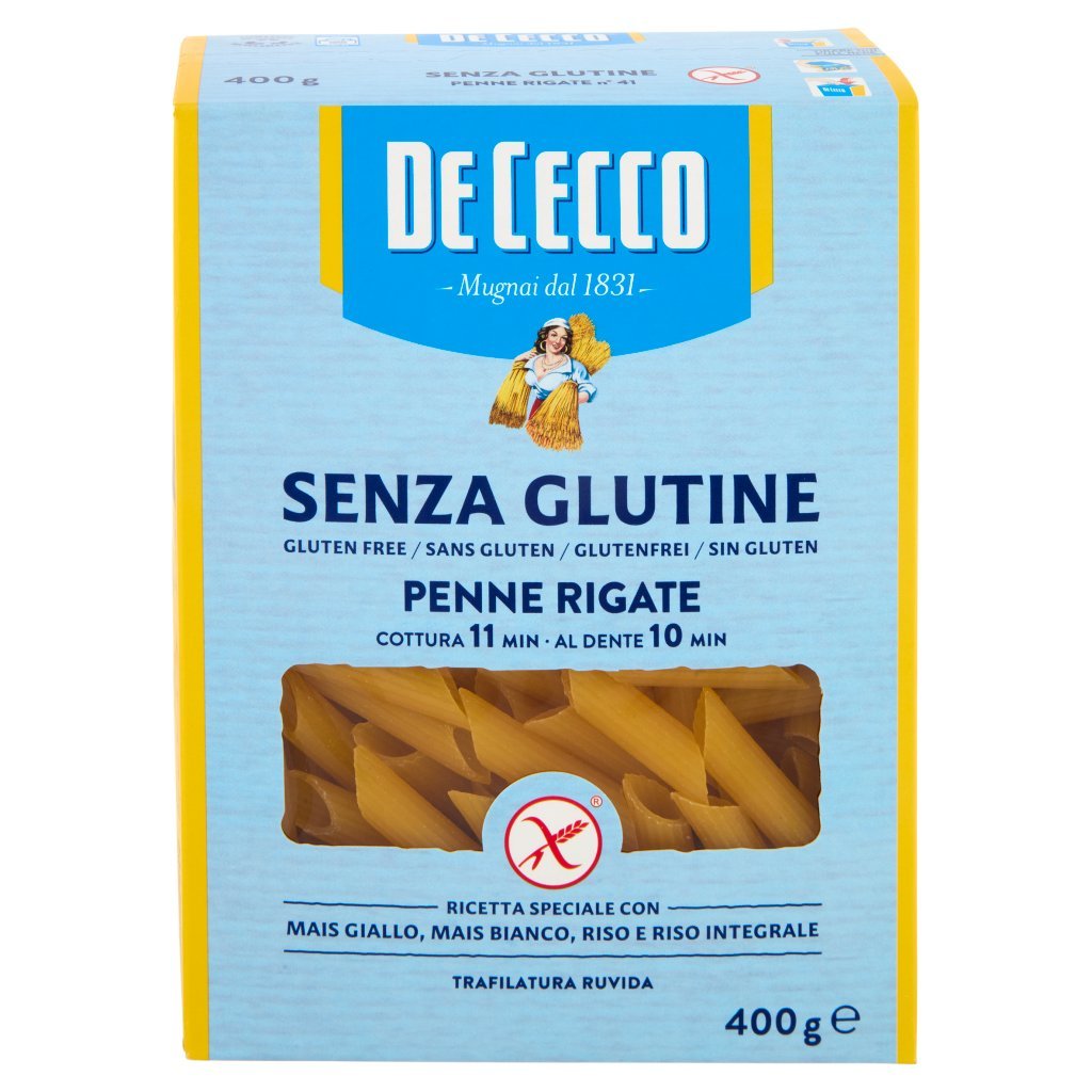 De Cecco Senza Glutine Penne Rigate N°41