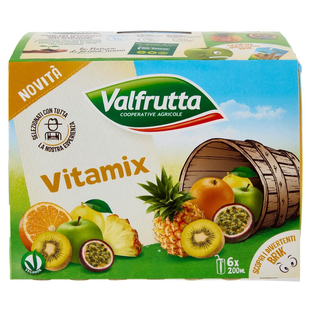 Valfrutta Vitamix 6 x 200 Ml