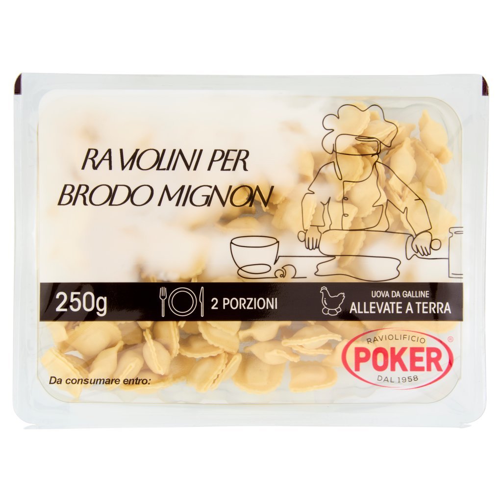 Poker Raviolini per Brodo Mignon