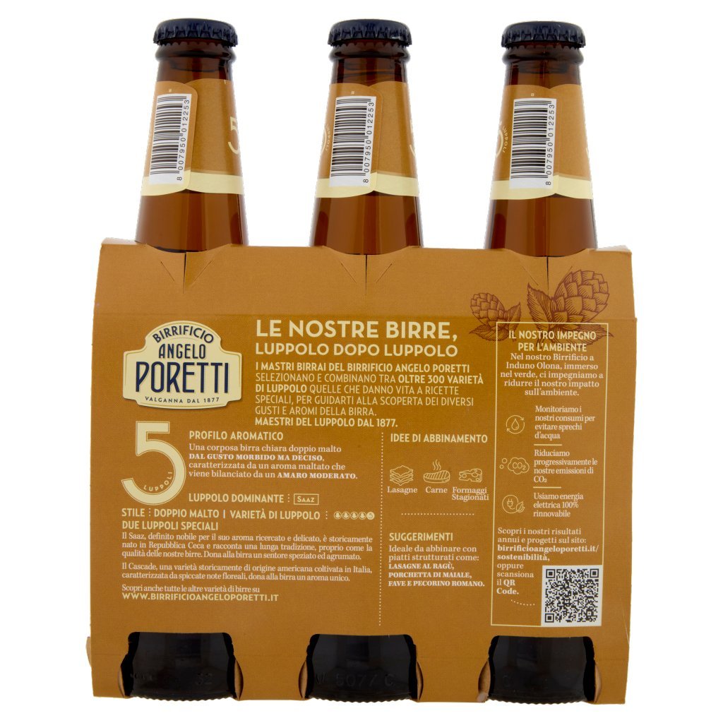 Birrificio Angelo Poretti Doppio Malto Chiara 5 Luppoli