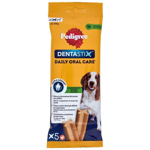 Dentastix Snack per Igiene Orale Cane Medio 5 Pezzi